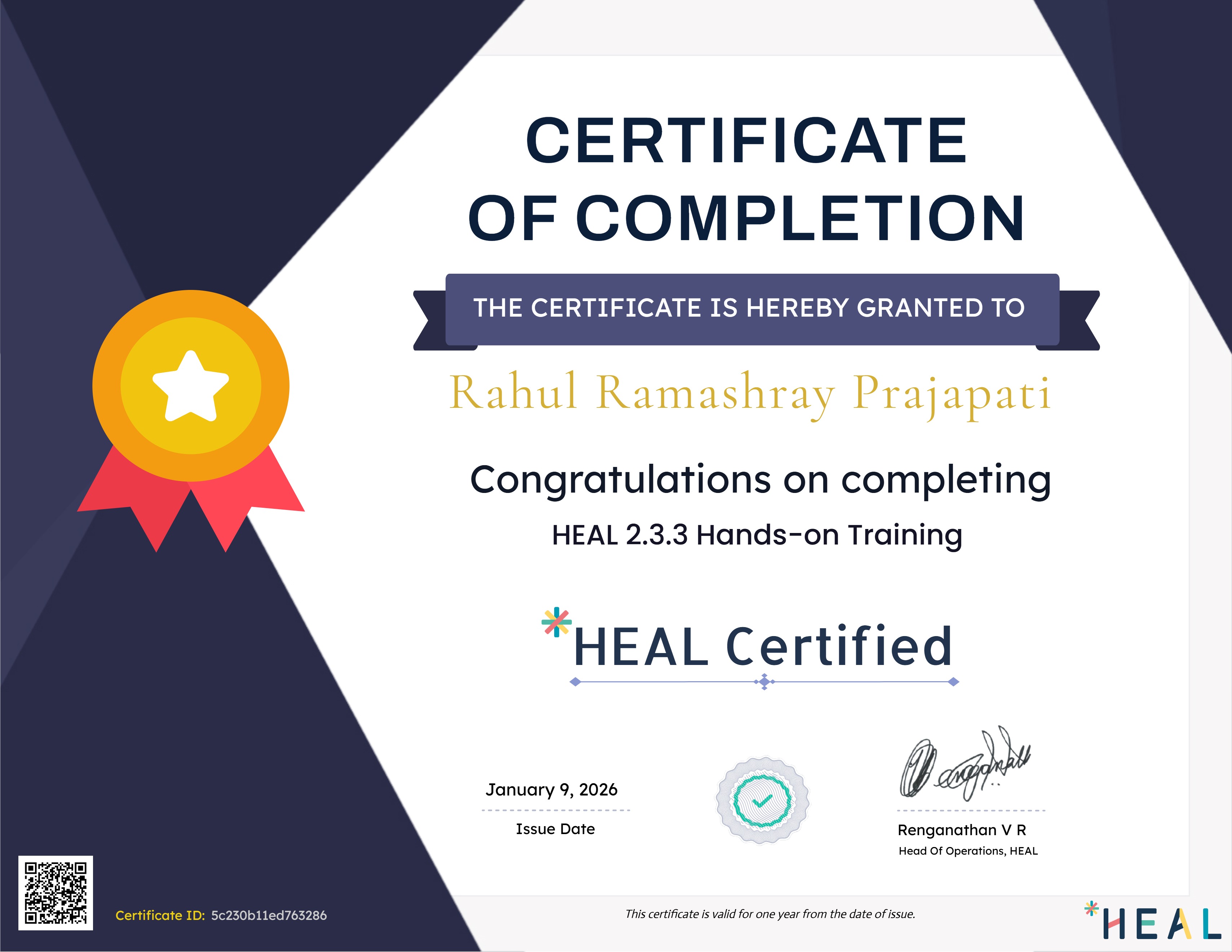 HEAL 2.3.3 Hands-on Training